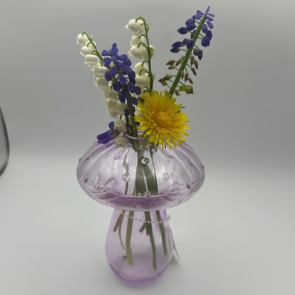 Target Other - Purple Glass Mushroom Vase
